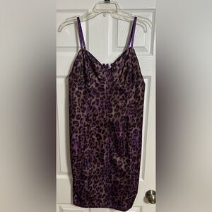 Fashion Nova Spaghetti Strap Leopard Print Dress